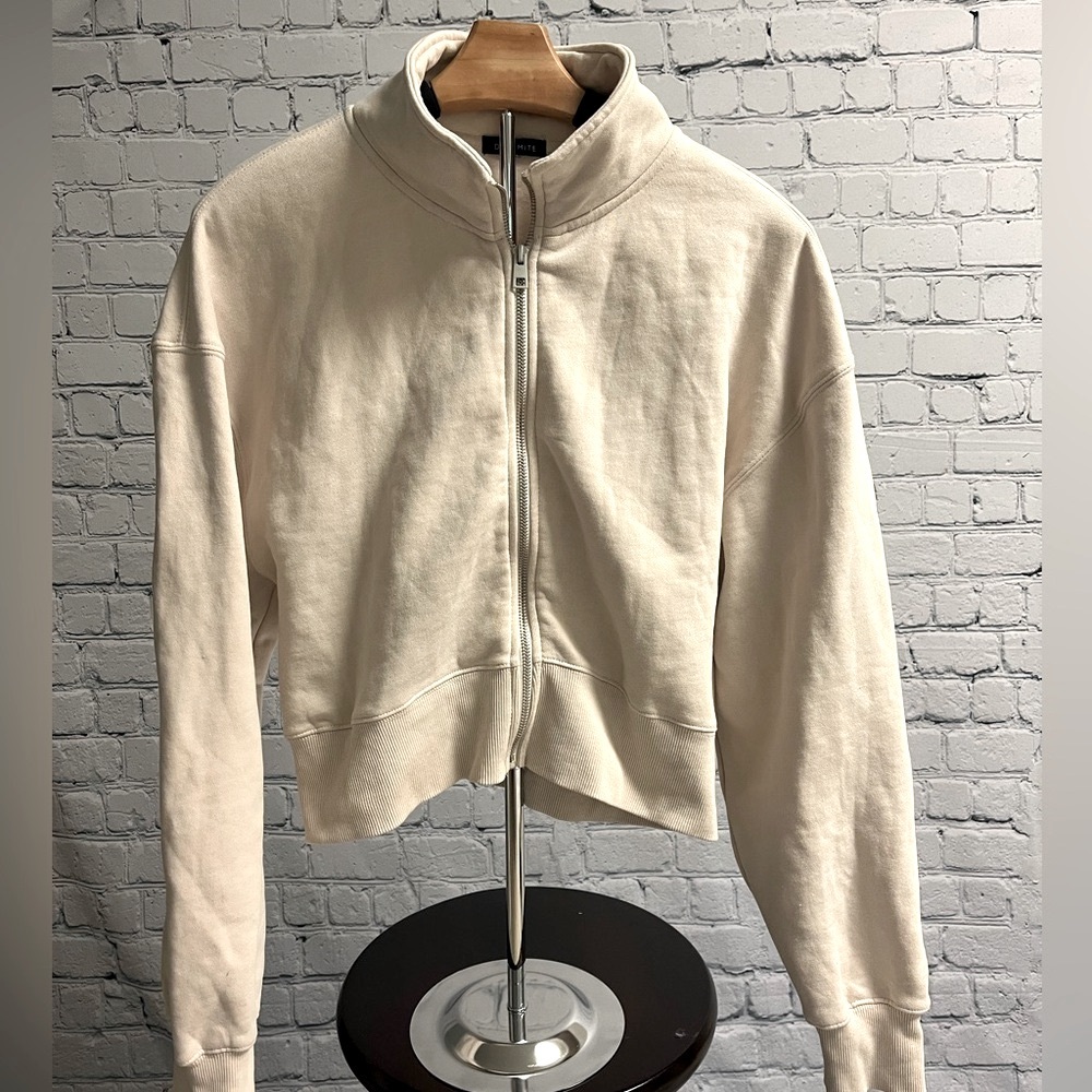 Dynamite full zip crop sweatshirt size L